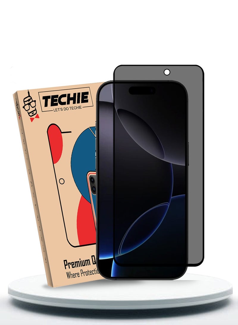 Techie Apple iPhone 16 pro max Privacy Tempered Glass Screen Protector - Image 1