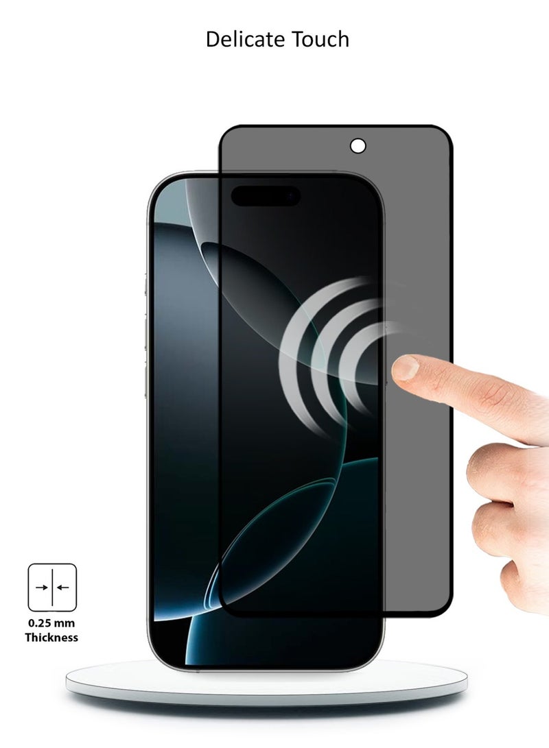 Techie Apple iPhone 16 pro max Privacy Tempered Glass Screen Protector - Image 4