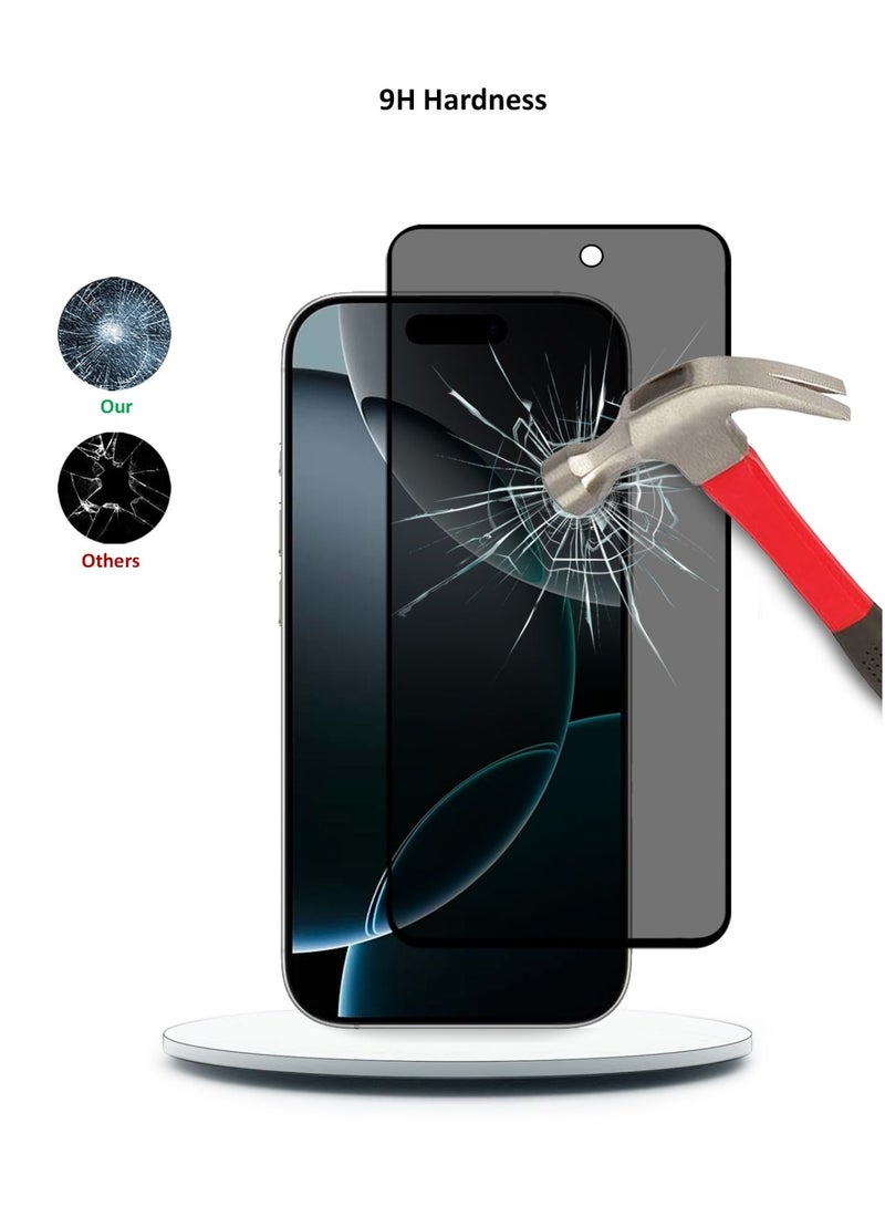 Techie Apple iPhone 16 pro max Privacy Tempered Glass Screen Protector - Image 3