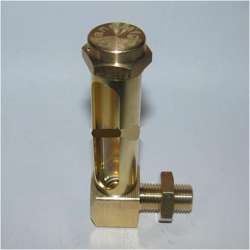 Oil Liquid Level Gauge Sight Glass G1/2" BSP Male Thread L-Shape Brass Oil Liquid Level Indicator Sight Glass Gauge Indicators(200MM) - Image 3