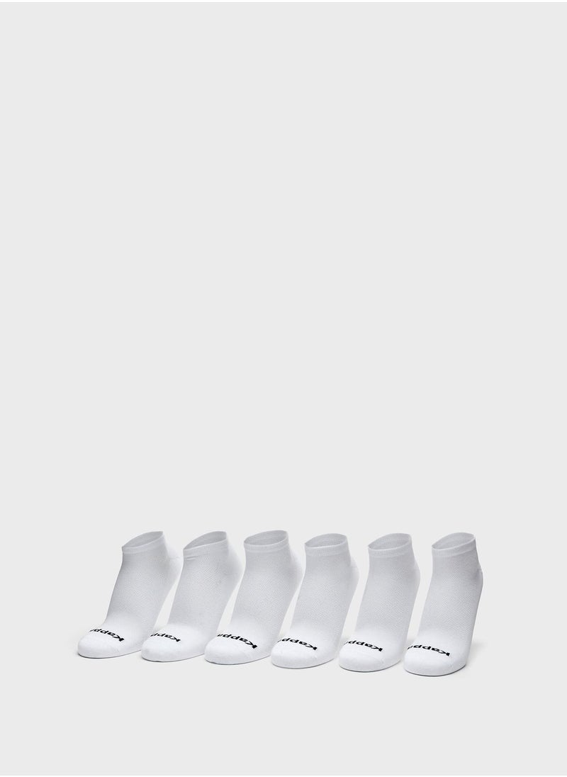 Kappa - 6 Pack Sart Ankle Logo Socks - Image 1