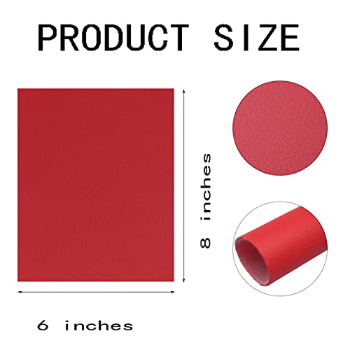 OZXCHIXU 22Pcs Faux Leather Sheets,Solid Grain Colors Leather Plain Texture Leather Soft PU Faux Leather Fabric Sheets for Earrings,Wallet,Making DIY Craft,Hair Accessories DIY Projects 8X6inches - Image 5