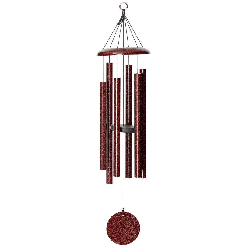 Corinthian Bells أجراس كورنثية من ويند ريفر - جرس هوائي بقطر 36 بوصة بتصميم روبي سبلش للباحات، الفناء الخلفي، الحدائق، وزينة الهواء الطلق (جرس من الألمنيوم) مصنوع في الولايات المتحدة الأمريكية - Image 2
