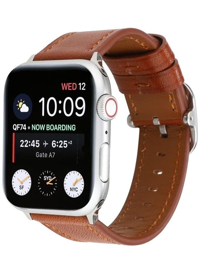 Ethnic Replacement Watchband For Apple Watch Series 1/2/3/4/5/6/7/SE 38-40-41mm Brown - Image 3