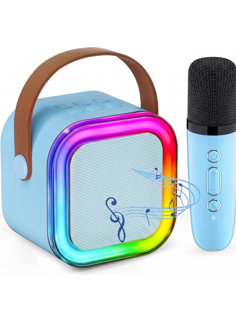 REZZOSS Original K12 Portable Bluetooth Speaker with a Wireless Microphone – Mini Home KTV Karaoke Machine with Dynamic RGB Lights | Hi-Fi Surround Sound Music Player for Outdoor, Travel & Parties | Best Birthday & Eid Gift for Kids & Adults - Image 1