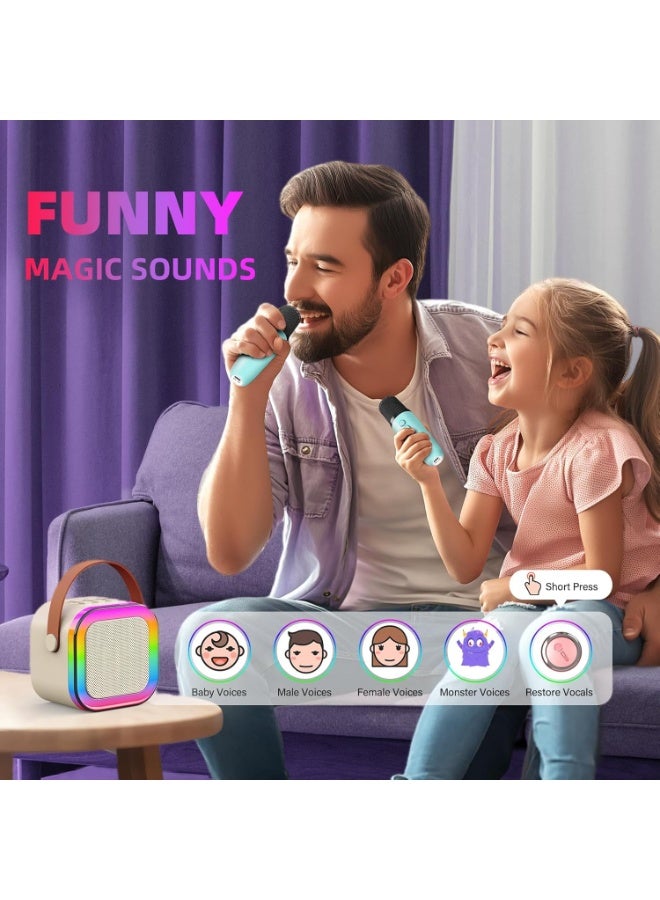REZZOSS Original K12 Portable Bluetooth Speaker with a Wireless Microphone – Mini Home KTV Karaoke Machine with Dynamic RGB Lights | Hi-Fi Surround Sound Music Player for Outdoor, Travel & Parties | Best Birthday & Eid Gift for Kids & Adults - Image 5