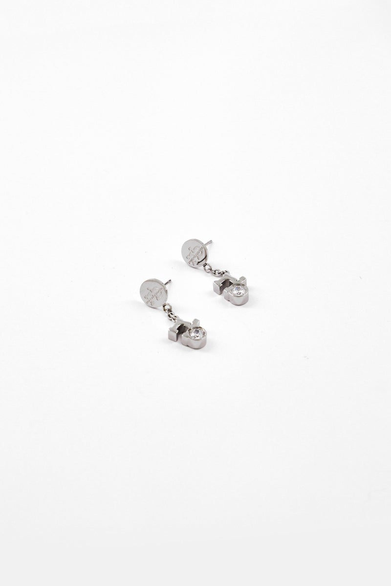 RoccoBarocco Women 1 Pair Stainless Steel Drop Earrings, Silver  - Image 1