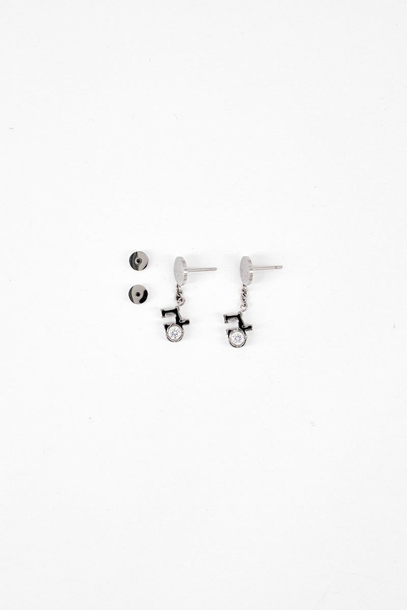 RoccoBarocco Women 1 Pair Stainless Steel Drop Earrings, Silver  - Image 3