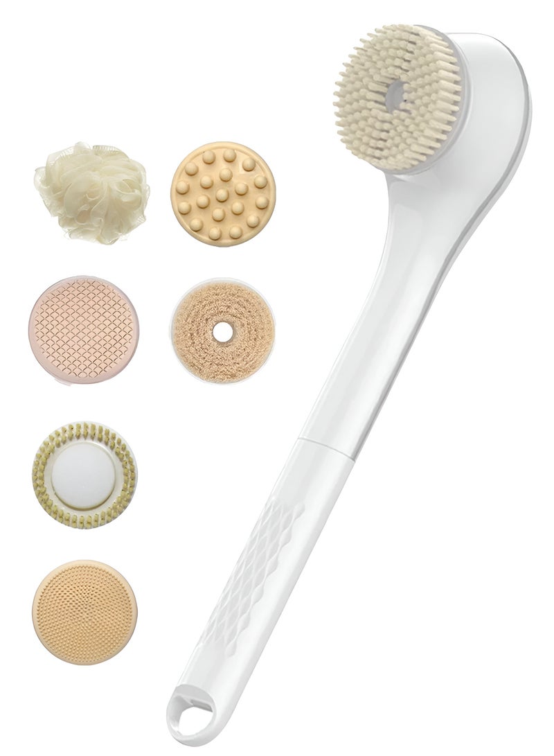 BOMIDI Electric   Shower   Brush,  6-in-1   functionality,   IPX7   Waterproof   design,   Rechargeable, EB01-white - Image 1