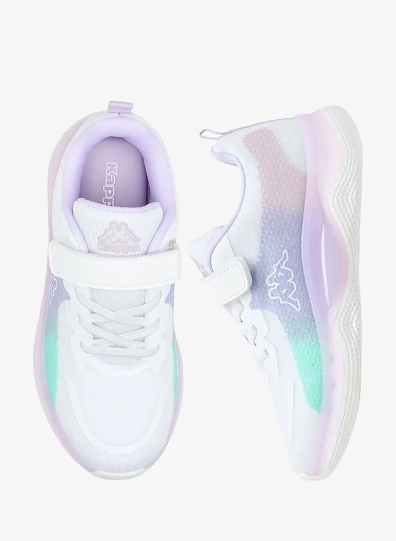 كابا حذاء رياضي بناتي بطبعة شعار مع إغلاق بشريط لاصق