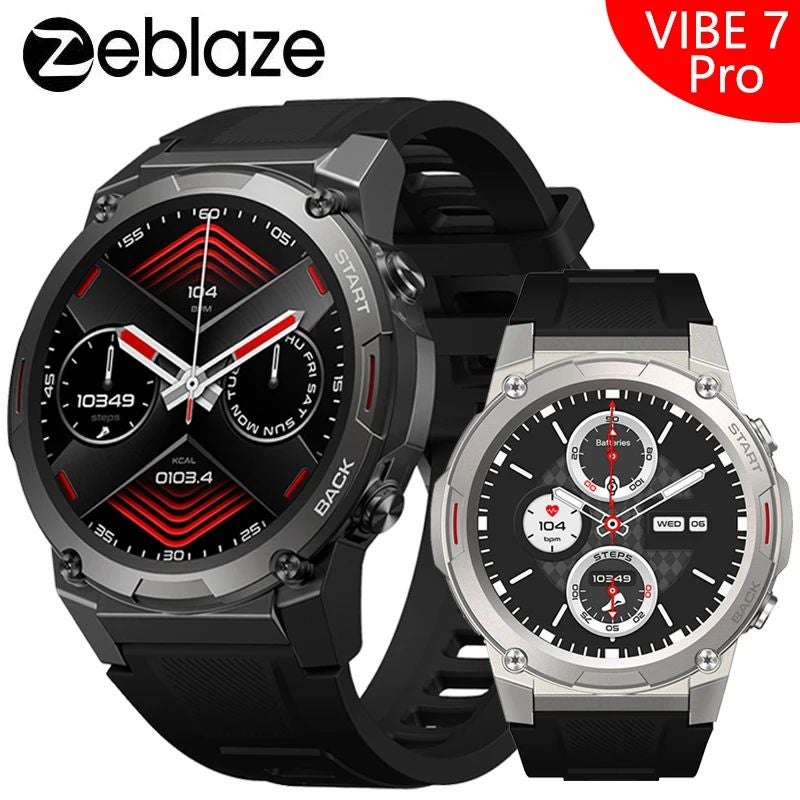 زيبليز ساعة ذكية Zeblaze Vibe 7 Pro - فضي - Image 2