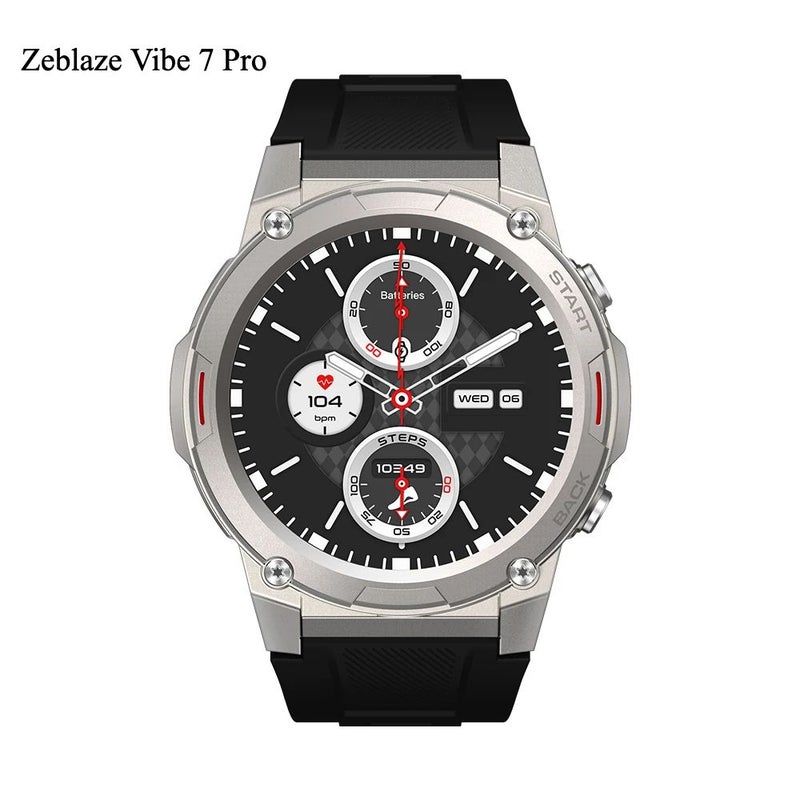 زيبليز ساعة ذكية Zeblaze Vibe 7 Pro - فضي - Image 1