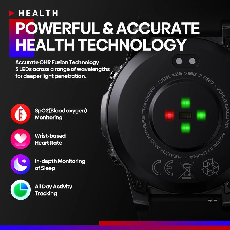 زيبليز ساعة ذكية Zeblaze Vibe 7 Pro - فضي - Image 5