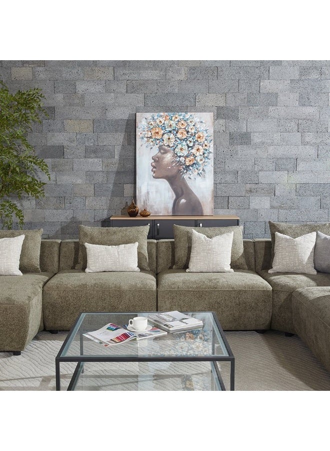 DANUBE HOME Jiro Sectional Corner Fabric Sofa  | Modern Design U Shape Corner Sofas | Comfortable Living Room Furniture  - Olive - Image 4