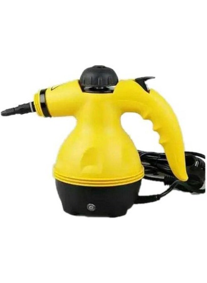 منظف بخار محمول – جهاز بخار متعدد الاستخدام بضغط عالي مع 10 قطع، تنظيف عميق بدون مواد كيميائية للسجاد والستائر والنوافذ والأرضيات ومقاعد السيارة – أصفر/أسود/أبيض - Image 5