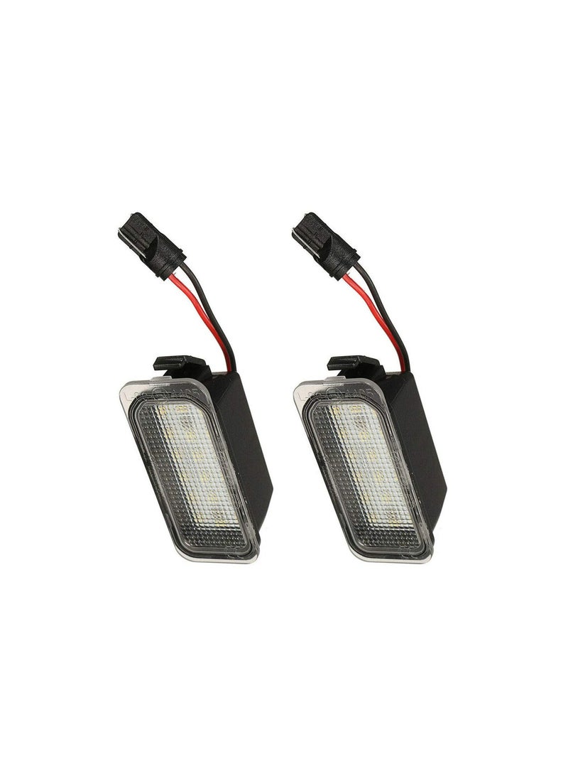 Loquat 18 SMD Bulb Number Plate Lights, 2PCS Bright LED License Plate Lamps LED License Plate Light Lamps Car LED SMD Bulbs for F-ord Fiesta Focus C-Max Mondeo Galaxy S-Max Kuga J-Aguar XJ XF 542119 - Image 1