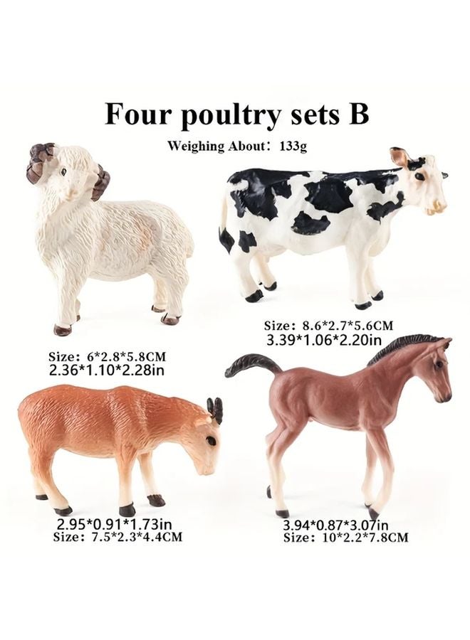 Farm Animal Model Set A PVC Material Educational Toy For Scientific Cognitive Development - Image 4