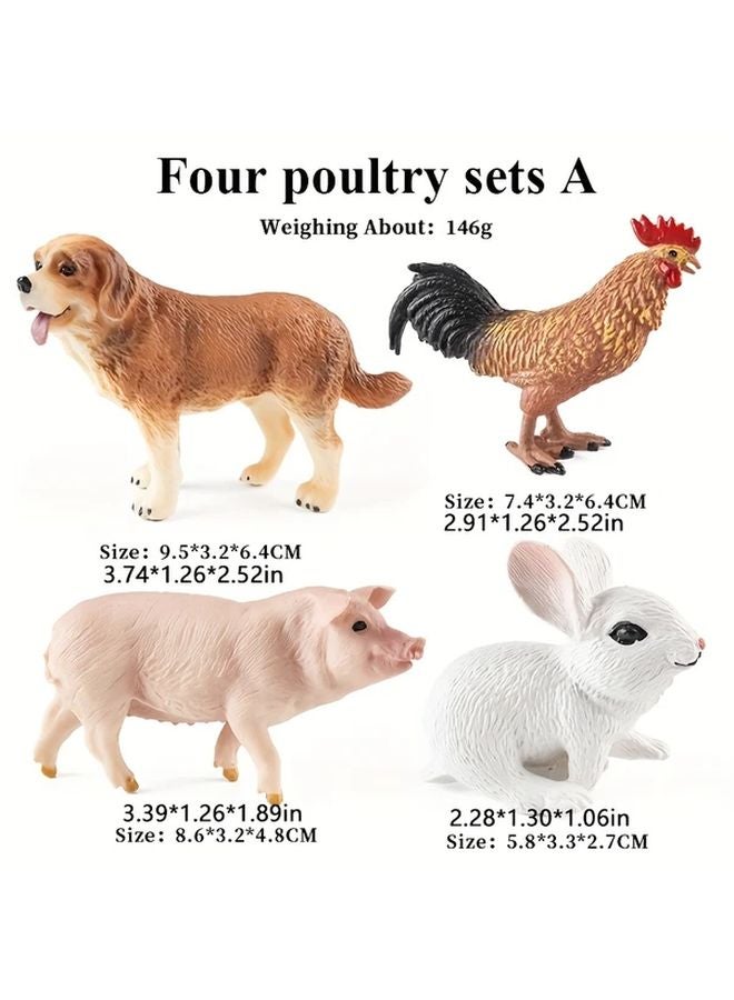 Farm Animal Model Set A PVC Material Educational Toy For Scientific Cognitive Development - Image 1