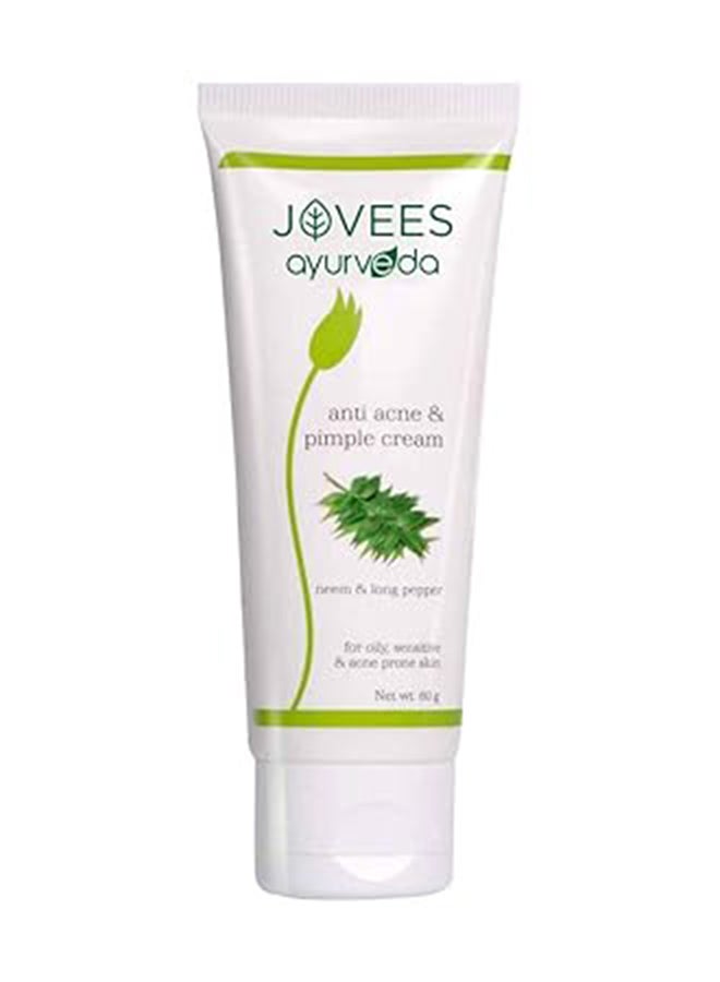 Herbal Anti Acne & Pimple Cream | Oily, Sensitive & Acne Prone Skin | Removes Pimple/Removes Dark Spots 60G