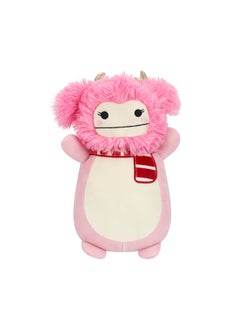 Squishmallows 14 inch Pink Bigfoot w/Scarf HugMee , Officially Licensed Kellytoy Plush Toy, Colorful Soft Toy, Gift for Kids, Girls & Boys Washable Squishy Stuff Toy Multicolor All Age  - Image 1