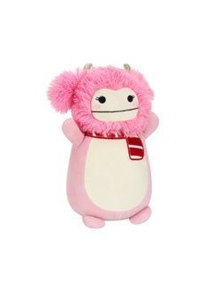 Squishmallows 14 inch Pink Bigfoot w/Scarf HugMee , Officially Licensed Kellytoy Plush Toy, Colorful Soft Toy, Gift for Kids, Girls & Boys Washable Squishy Stuff Toy Multicolor All Age  - Image 2