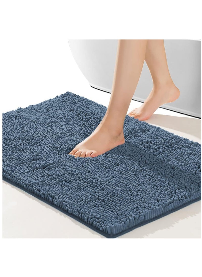 Arabest Bathroom Rugs, Machine Washable Bathroom Floor Mat with Non-Slip Bottom, Bath Carpet for Bathroom(Blue)  - Image 1
