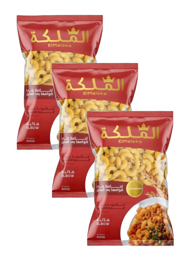 الملكة معكرونة الكوع 400 جرام (عبوة من 3 قطع) - Image 1