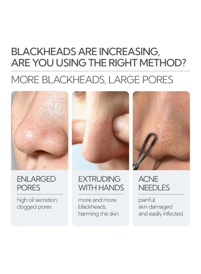 LANBENA 2.0 Blackhead Remover Nose Pore Strips 60Pcs Deep Cleansing Peel-Off Mask with 2% Salicylic Acid and Amazonian White Clay - Image 3