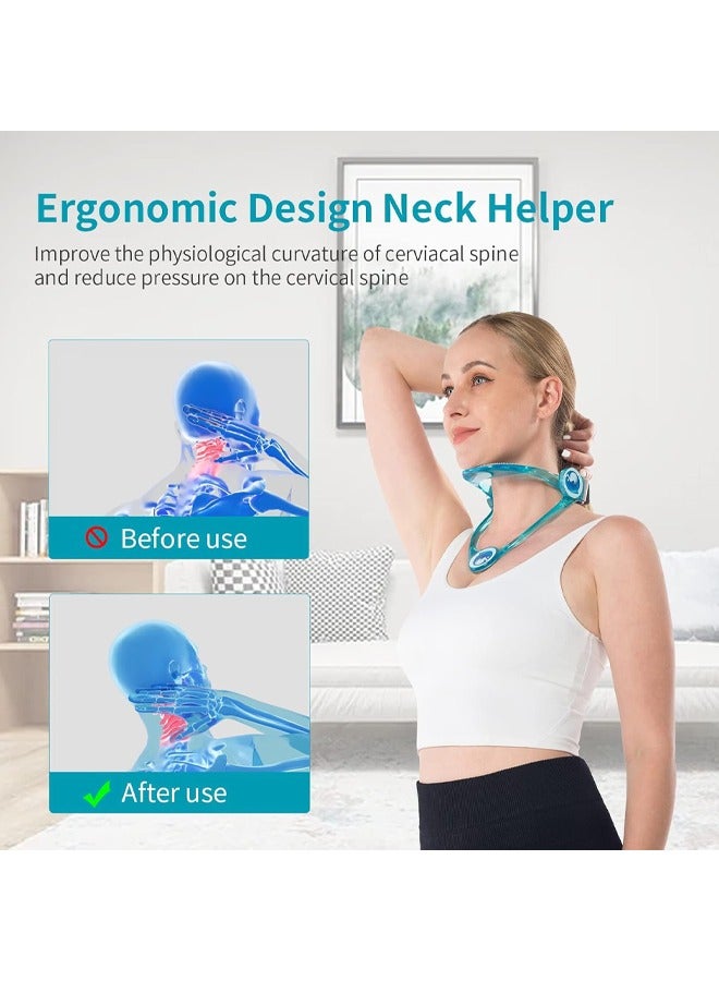 Neck Hump Corrector, Neck Brace, Neck Pain Relief and Support, Relieves Spinal Pressure, Improves Forward Head Posture, 360 Degree Adjustment, Ideal for use at Home, School and Workplace - Image 3