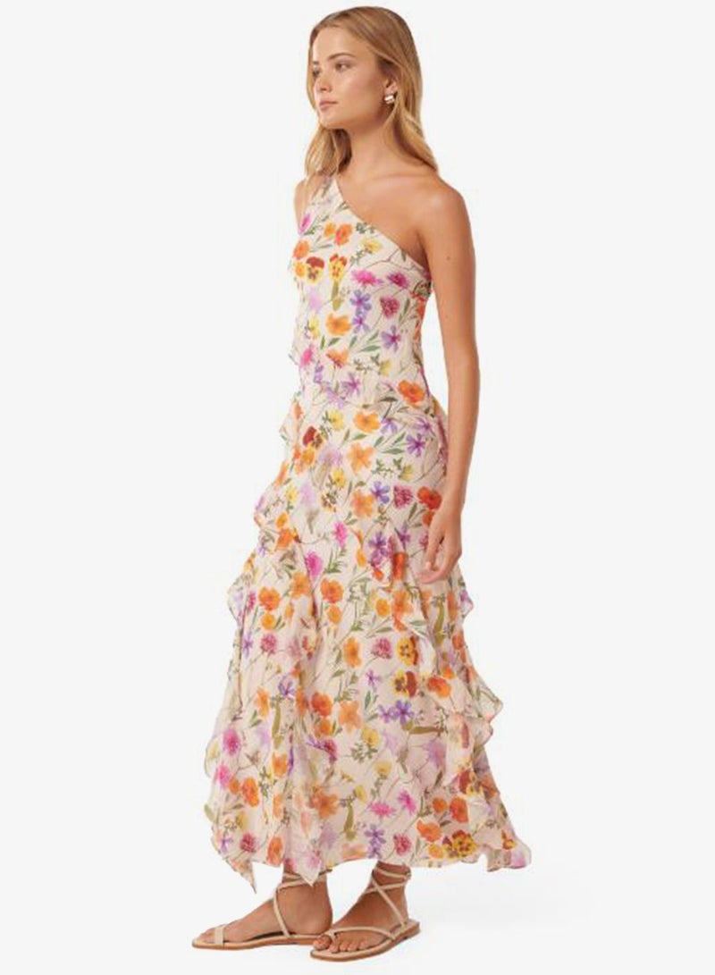 forever new Belle One Shoulder Ruffle Maxi Dress - Image 3