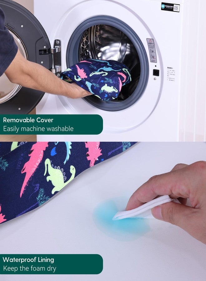 Babelio Ergo-Designed Booster Seat for Kitchen Chair, Promote Proper Upright Posture, Toddler Booster Seat for Dining Table, Removable & Washable Cover, Blue Dinosaur - Image 5