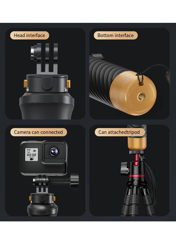 PULUZ Quick Release Floating Handle Hand Grip, Waterproof Mount Hand Grip for Action Camera Compatible with GoPro 13 12 11 10 9, Insta360, DJI Osmo Action Cameras  - Image 5