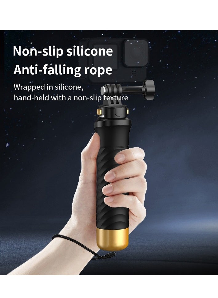 PULUZ Quick Release Floating Handle Hand Grip, Waterproof Mount Hand Grip for Action Camera Compatible with GoPro 13 12 11 10 9, Insta360, DJI Osmo Action Cameras  - Image 3