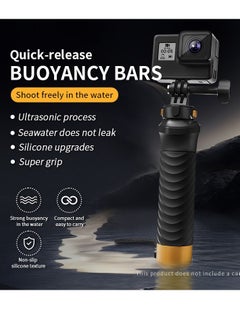 PULUZ Quick Release Floating Handle Hand Grip, Waterproof Mount Hand Grip for Action Camera Compatible with GoPro 13 12 11 10 9, Insta360, DJI Osmo Action Cameras  - Image 2