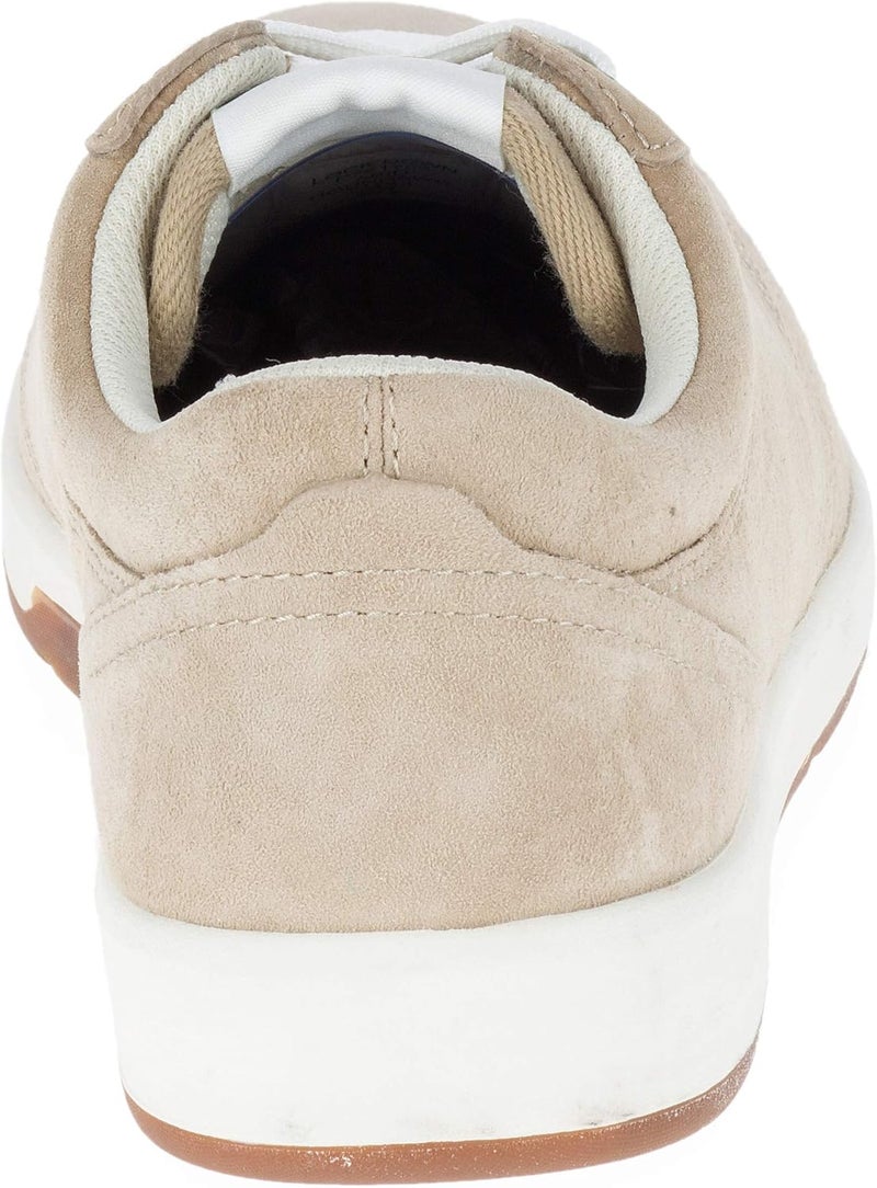 CATERPILLAR Beige Leather Lace-Up Sneakers - Image 3