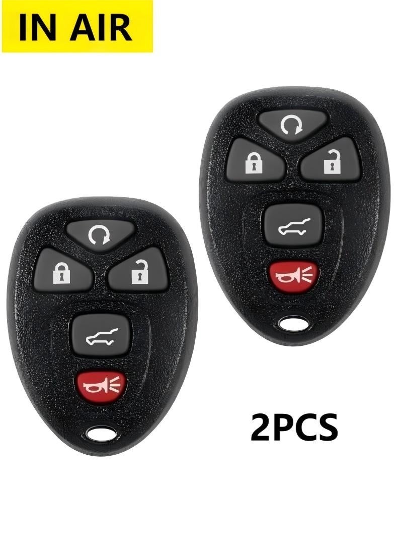 إن إير عبوة من 2 جهاز تحكم عن بُعد لفتح السيارة بدون مفتاح يناسب 07-14 شيفروليه سوبربان تاهو/ 09-17 ترافيرس/ 07-14 جي إم سي يوكون/ 08-17 أكاديا بويك إنكليف/ 07-13 إسكيلاد لحهاز تحكم عن بُعد لفتح السيارة، OUC60270 OUC60221 - Image 1