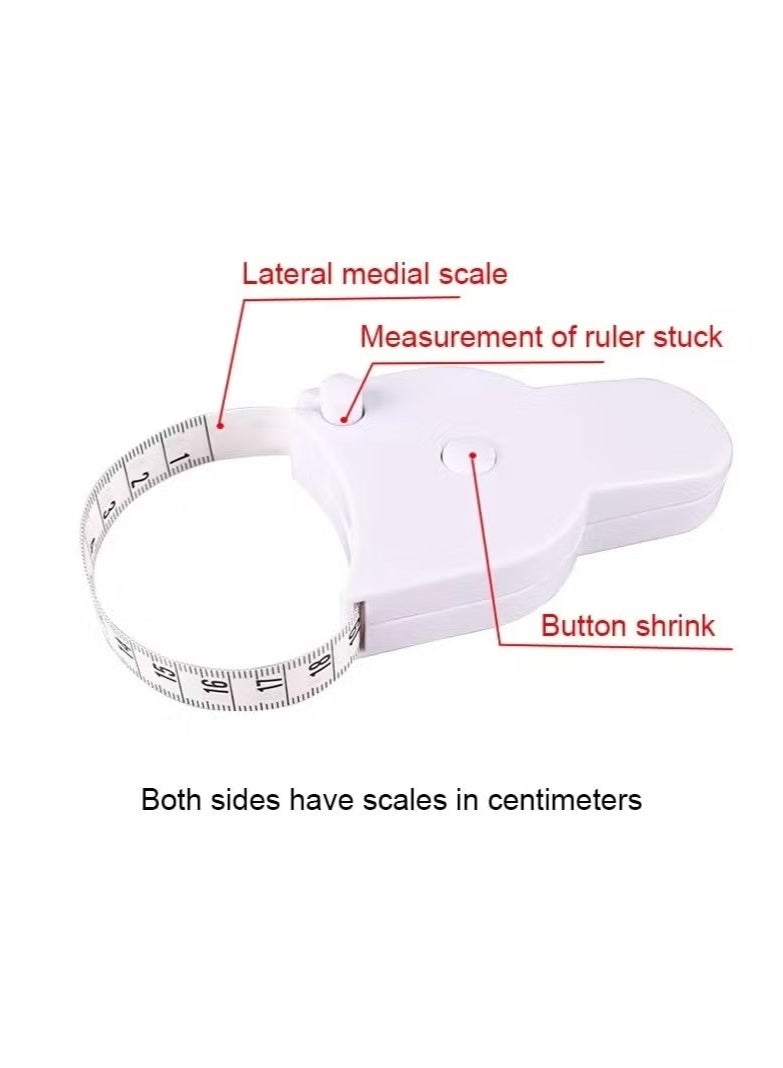 ATRJSZ Automatic Telescopic Tape Measure Body Measuring Tape Sewing Ruler Tools Centimeter Tapes For Body Meter Measure White Tools - Image 4
