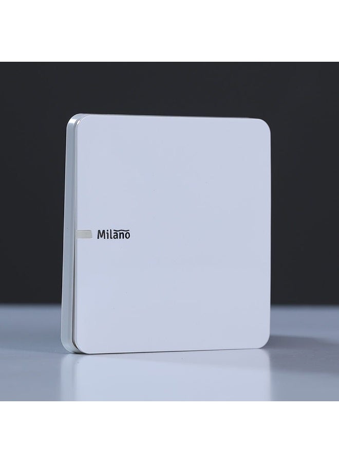 milano 10A 1 Gang 2 Way Switch Made With Polypropylene Electrical Switches, Sockets, Outlets For Home Appliance White - Image 3