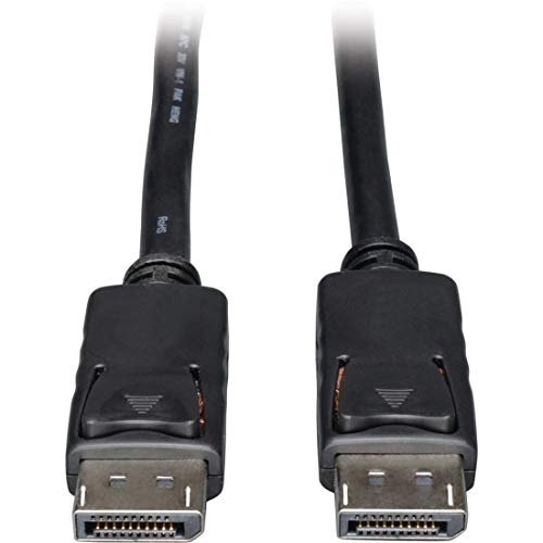 Tripp Lite كابل تريبي لايت ديسبلاي بورت مع مشابك (M/M)، DP إلى DP، 1080p، 25 قدم (P580-025)، أسود، 25'  - Image 1