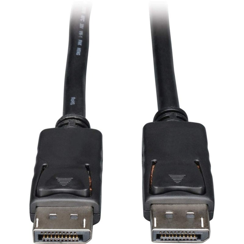 Tripp Lite كابل تريبي لايت ديسبلاي بورت مع مشابك (M/M)، DP إلى DP، 1080p، 25 قدم (P580-025)، أسود، 25'  - Image 3