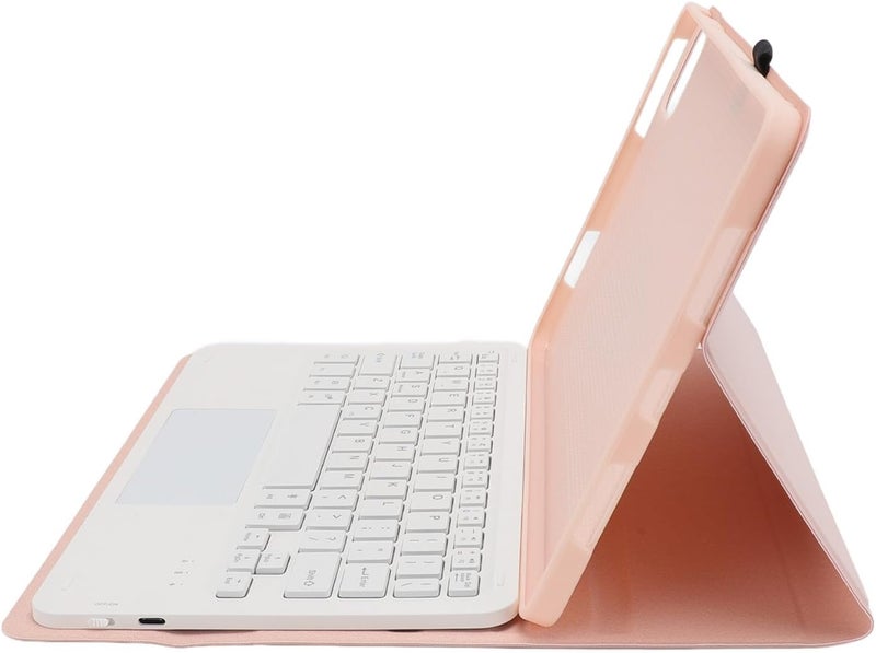 Pad 6 6 Pro 11 Inch 2023 Keyboard Case Stylish Protective Cover with Removable Keyboard, for Tablet Users PU Stand Cover (Pink) - Image 3