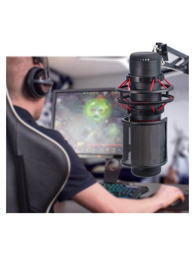 SYOSI - Microphone Windscreen Cover, Compatible with Hyperx Quadcast S Usb Gaming Microphone By Youshares, Reduces the Plosive, Pops, Breath Sounds, Easy To Set Up(1 Pack) - Image 1