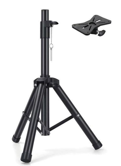 Adjustable Heavy-Duty Speaker Stand, 112 cm Max Height, Supports Up to 45KG, Durable Metal Tripod Base