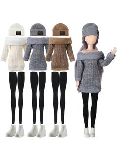 3 Set 12 Pcs Winter Christmas Doll Clothes And Accessories 12 Inch Doll Suit Doll Pants Shoes Sweater Outfits, Dolls Are Not Included(Gray, Brown, Cream White) - pzsku/ZFBBB09B1A4EAC88FABCFZ/45/_/1732775741/ec7acee8-80fd-4afa-8d2c-5251c3c88f12