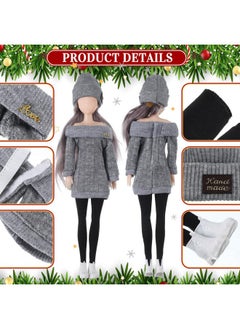 3 Set 12 Pcs Winter Christmas Doll Clothes And Accessories 12 Inch Doll Suit Doll Pants Shoes Sweater Outfits, Dolls Are Not Included(Gray, Brown, Cream White) - pzsku/ZFBBB09B1A4EAC88FABCFZ/45/_/1732775747/1bee1769-5e06-478f-8318-4f98c2522427