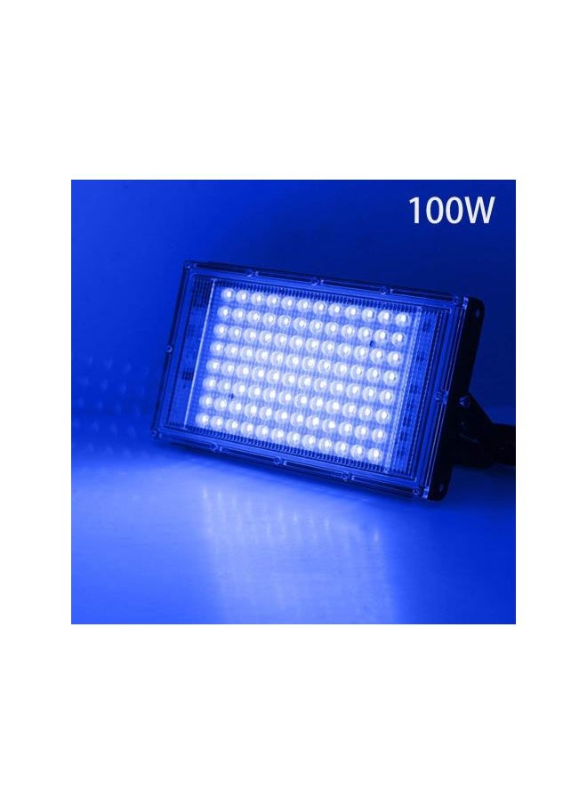 Generic - UV Flood Light LED Flood Light Fluorescent Stage Lamp 100W UV Curing Party Stage Blacklight for Parties Curing Glue 395nm - Image 1