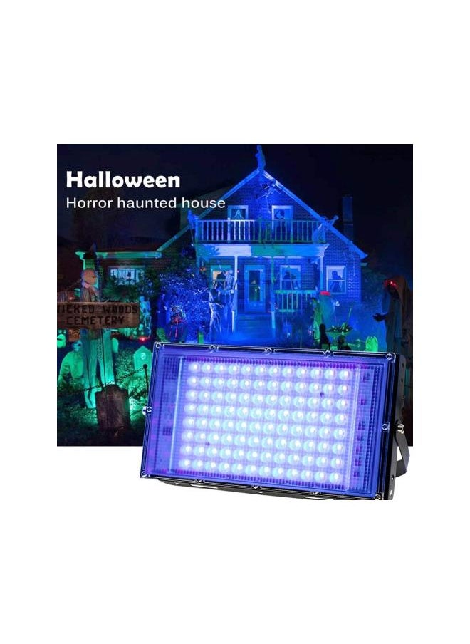 Generic - UV Flood Light LED Flood Light Fluorescent Stage Lamp 100W UV Curing Party Stage Blacklight for Parties Curing Glue 395nm - Image 1