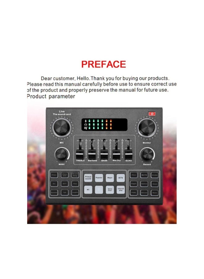 ACLIX V9 Audio USB Webcast Live Sound Card Black - Image 2