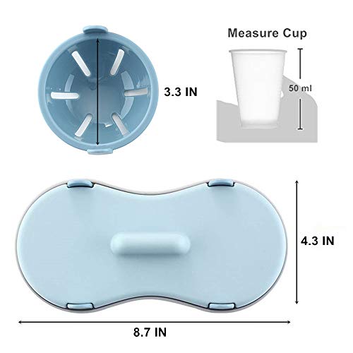 KICOFIT Egg Poacher Microwavable, Egg Steam with Measure Cup Dishwashable, Egg Maker Poached Egg Steamer Kitchen Gadget - Image 5