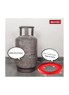 Beaver Beaver Premium Cylinder Trolley for Kitchen - Easy Movement Lpg Gas Trolley Wheel Stand (Pack of 03pc)  - Image 2